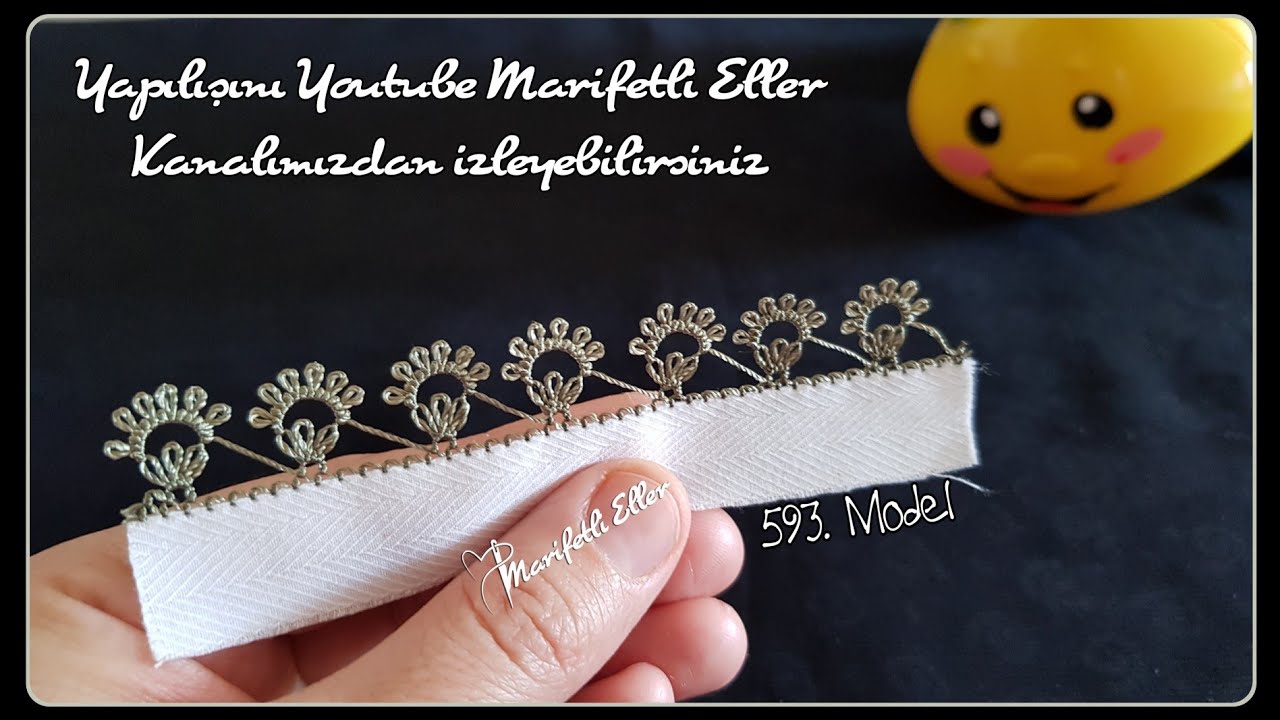 Çok Zarif Bir İğne Oyası Modelinin Anlatımlı Yapılışı | 593. Model