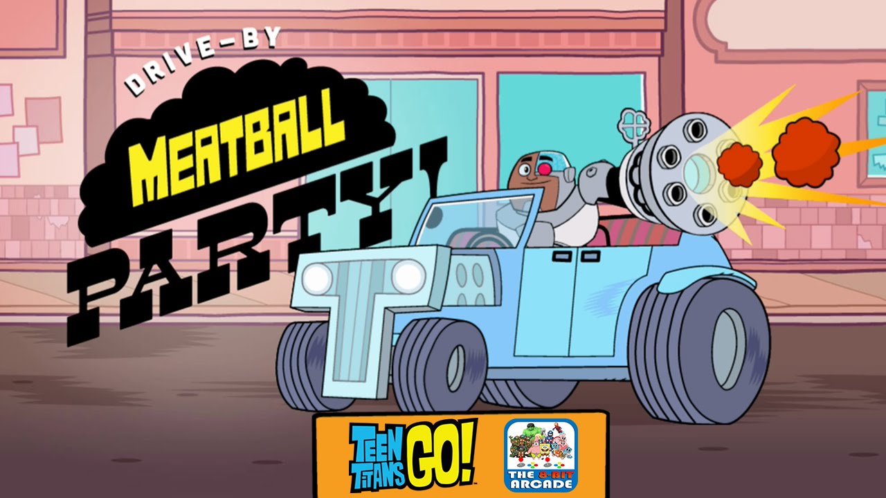 Teen Titans Go! Arcade - Cyborg Wants To Have A Meatball Party (iPad Gameplay)