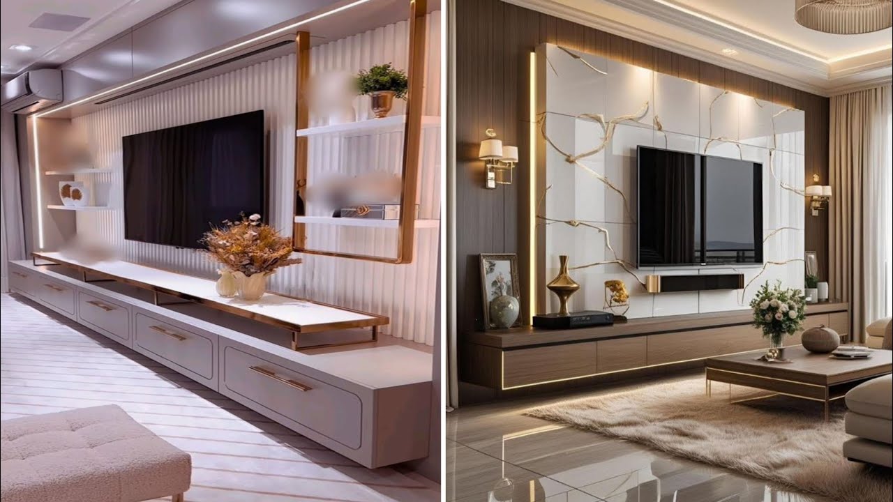 Top trending t.v unit cabinet design idea 2025|| Modern TV Showcasedesign  || Interior Design 