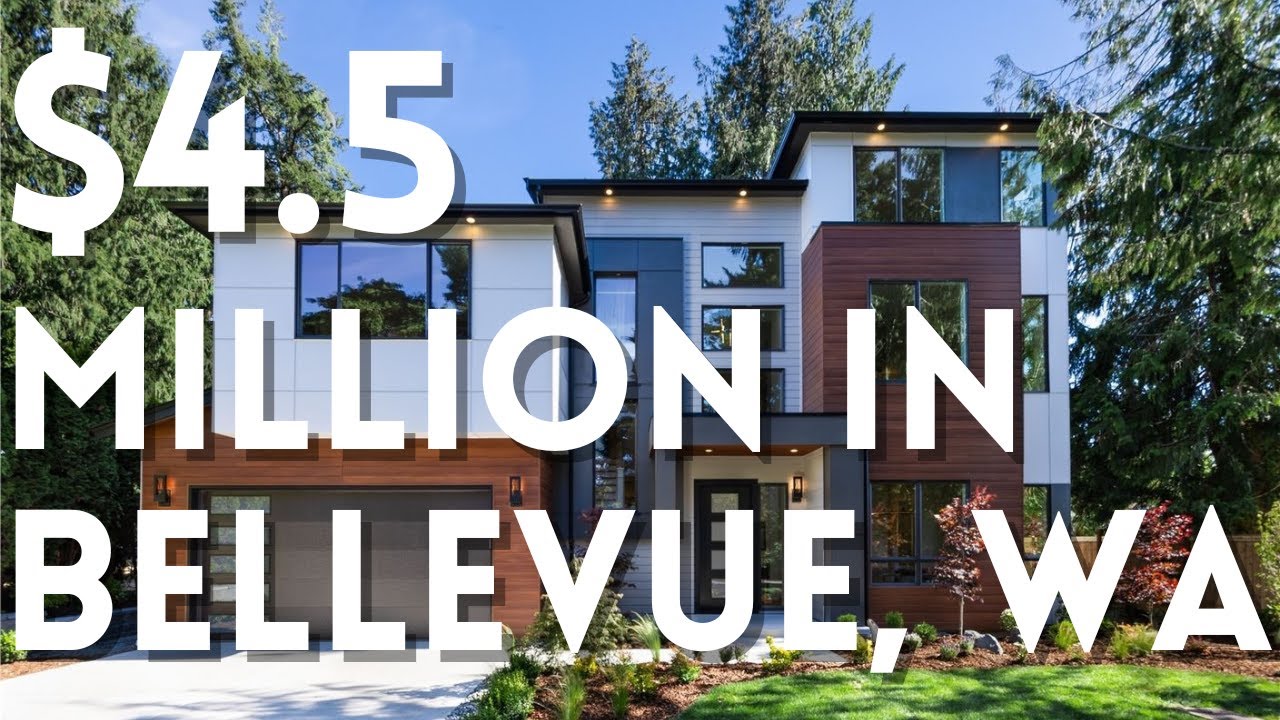 Touring a STUNNING $4.5M New Construction Luxury Home In Bellevue