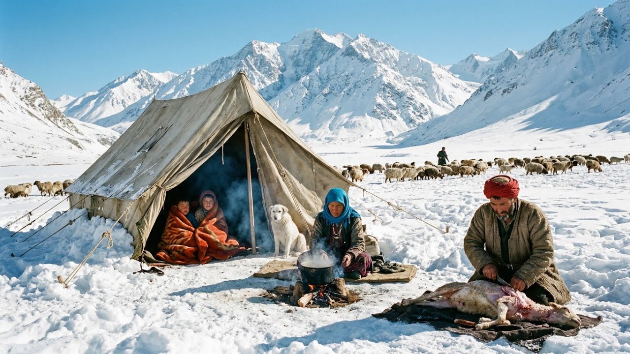 Living Through Extreme Snow Survival in Afghanistan | Traditional Village Cooking Methods p4