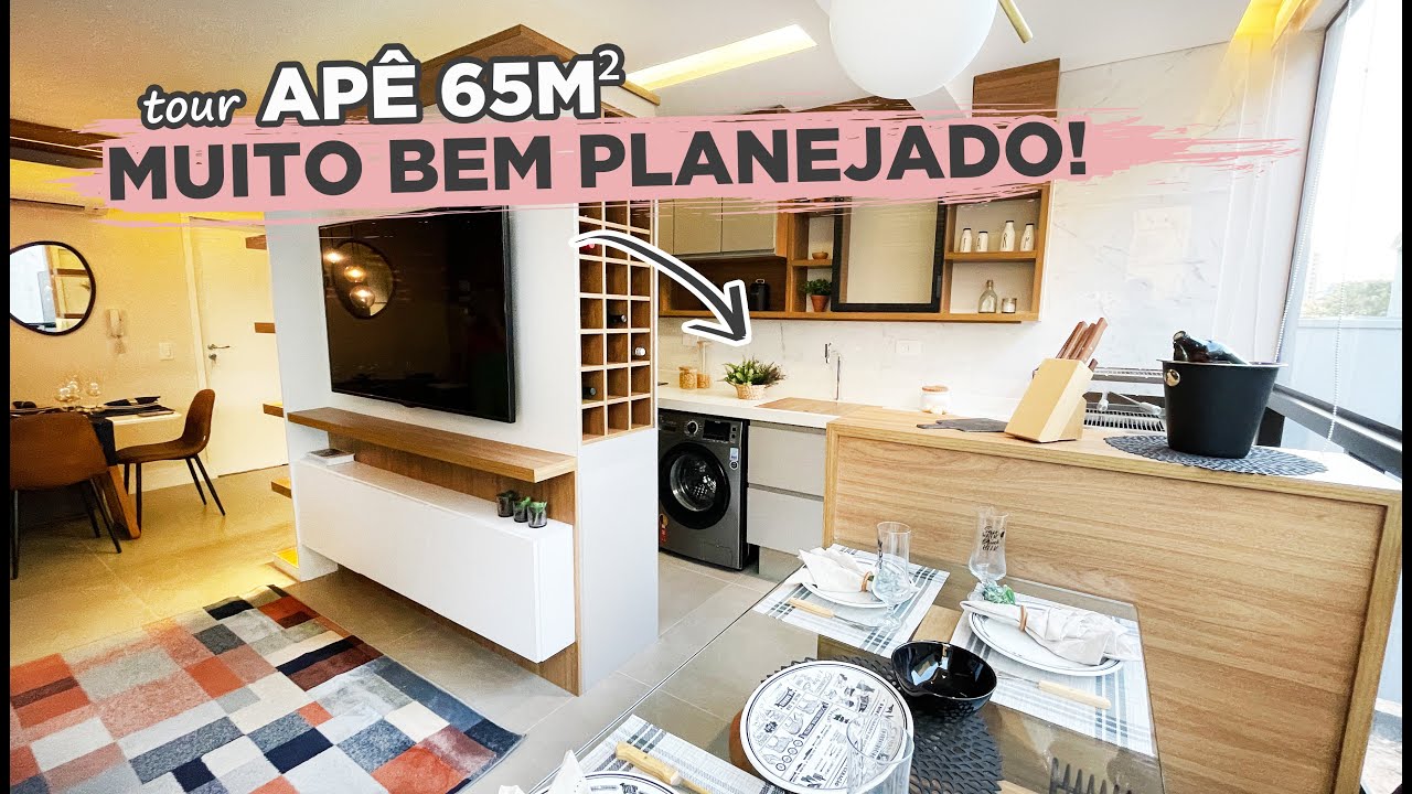 TOUR PELO APÊ DE 65M2 COM 3 QUARTOS E UMA ÁREA SOCIAL BEM AMPLA E CHEIA DE ARMÁRIOS | GABY GARCIIA
