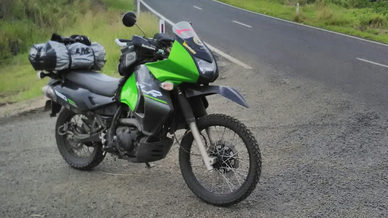 Motorcycle Trip Australia - Kawasaki KLR 650 on the twisty roads around Queensland