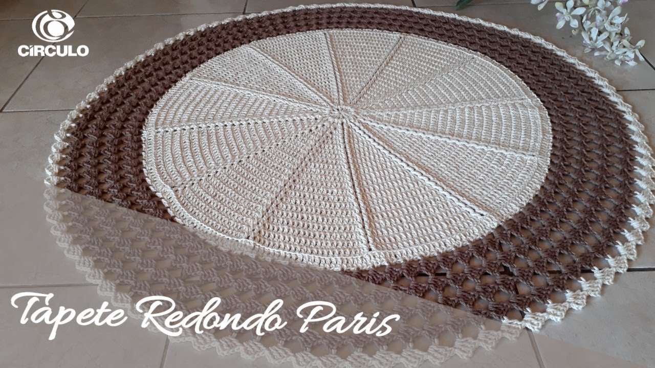 TAPETE REDONDO PARIS COM EDILENE FITIPALDI