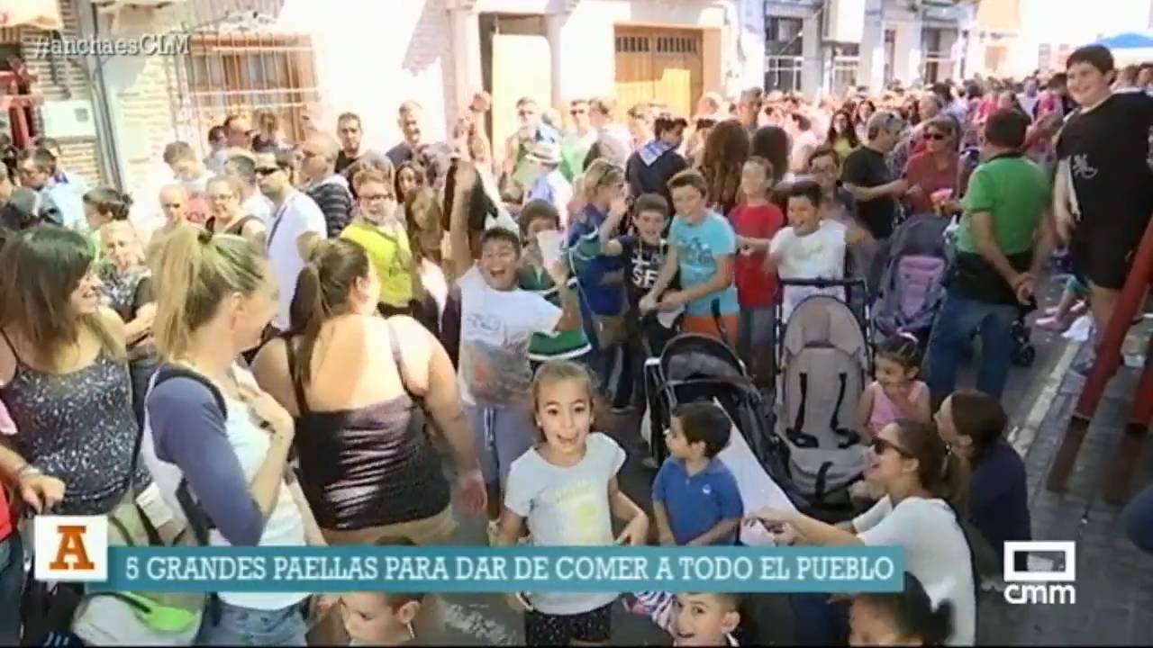 Paella popular en Bargas. Ancha es Castilla - La Mancha.