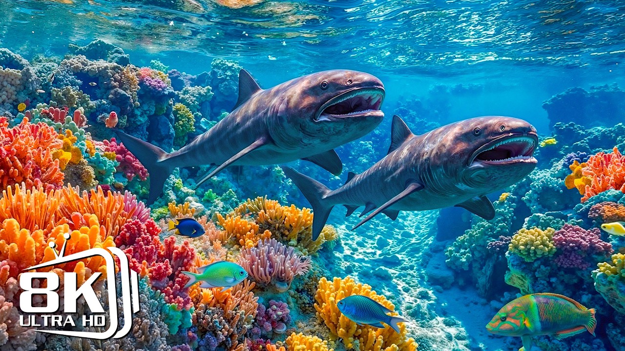 Deep Sea Relaxation 8K ULTRA HD 🌊 Gentle Aquarium Life Beneath the Waves