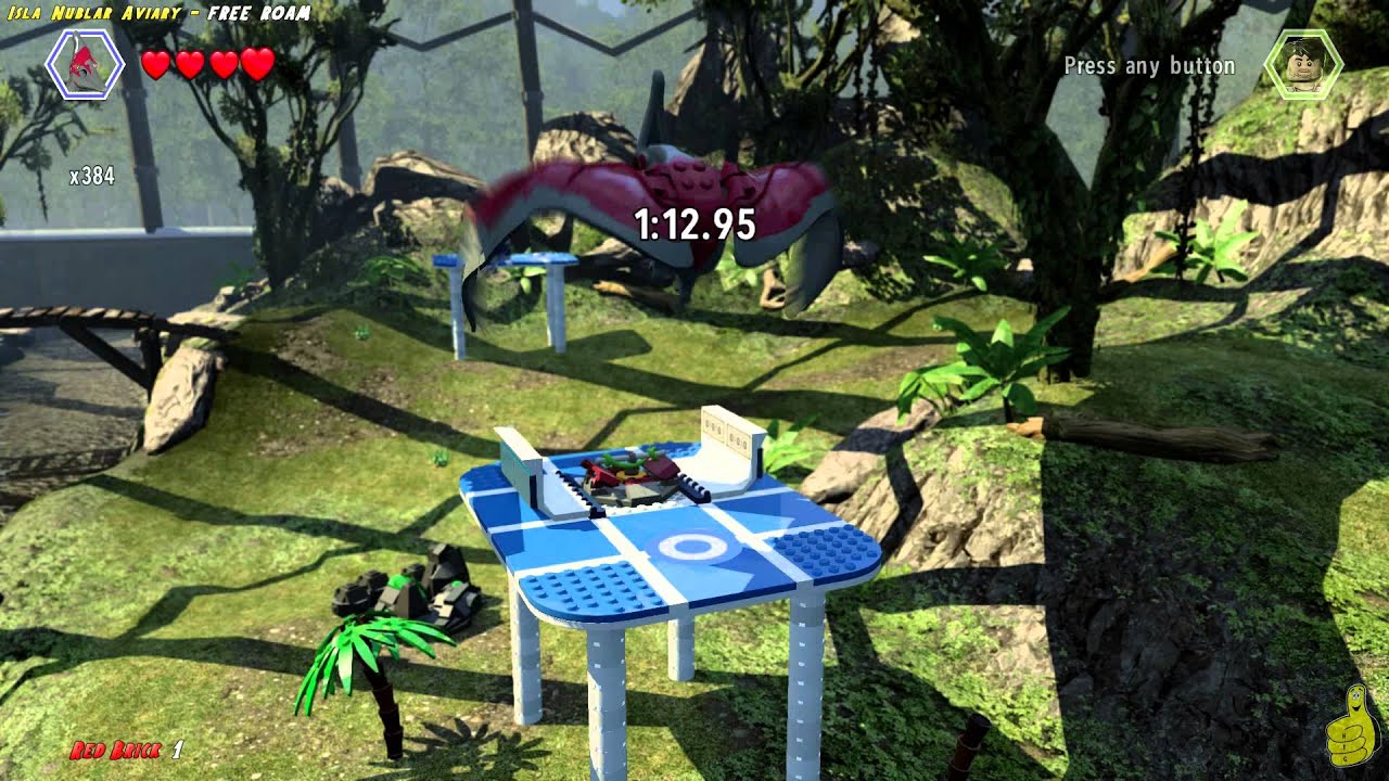 Lego Jurassic World Isla Nublar Aviary СВОБОДНЫЙ ПРОГУЛКА (все предметы коллекционирования) - HTG