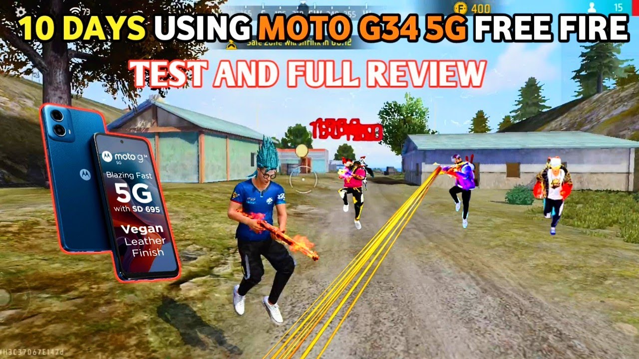 MOTO G34 5G AFTER USING 10 DAYS FREE FIRE TEST AND REVIEW// SNAPDRAGON 695