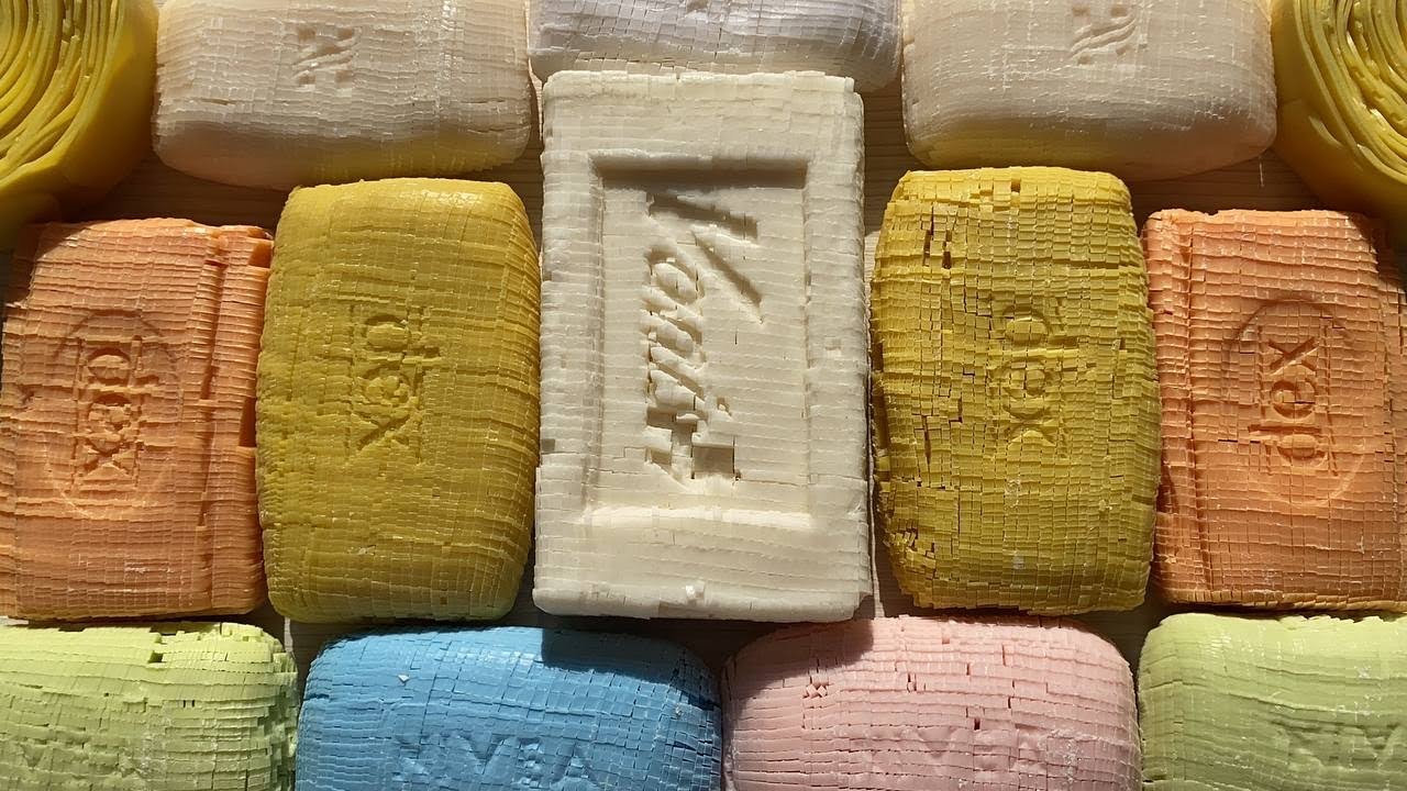 Asmr Soap Cubes. Crunchy Sound. No talking. Very small and dry cubes on soap. Satisfying Video Asmr.