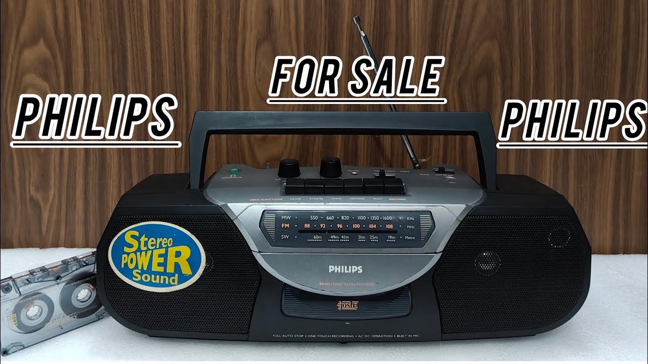 PRICE 3000 (9310741161) PHILIPS RR484 RADIO CASSETTE RECORDER #forsale #philips #vintage