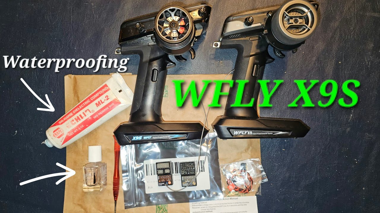 WFLY X9S Receiver Waterproofing. 9 Channel Receiver is now available. GPS built-in! 