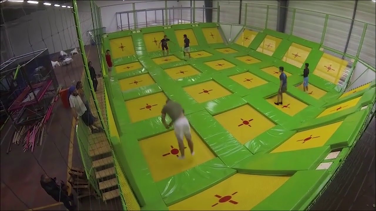 Trampoline park manufacturing