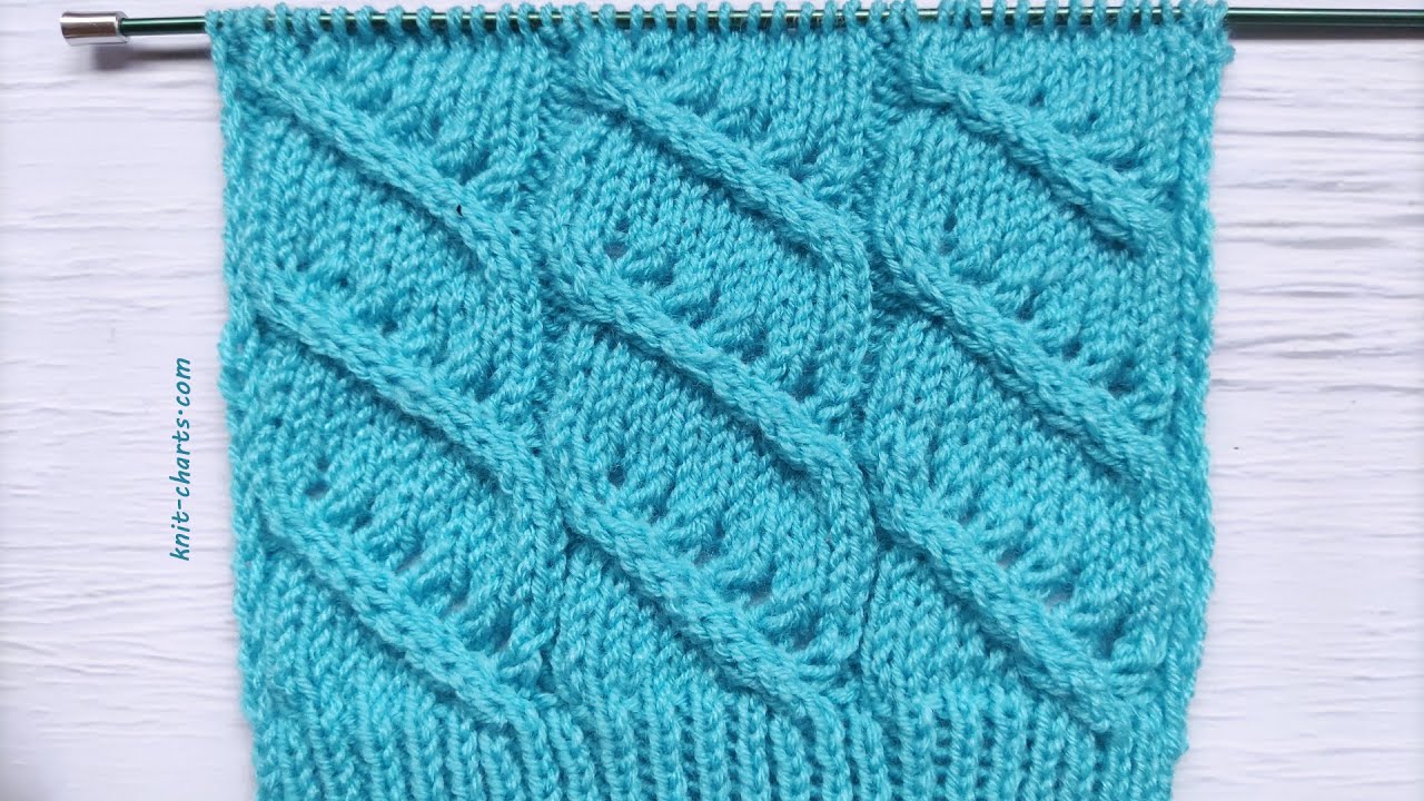 Fancy Knit Stitch | Fantasiemuster stricken | Punto fantasia ai ferri | Punto fantas&iacute;a a dos agujas