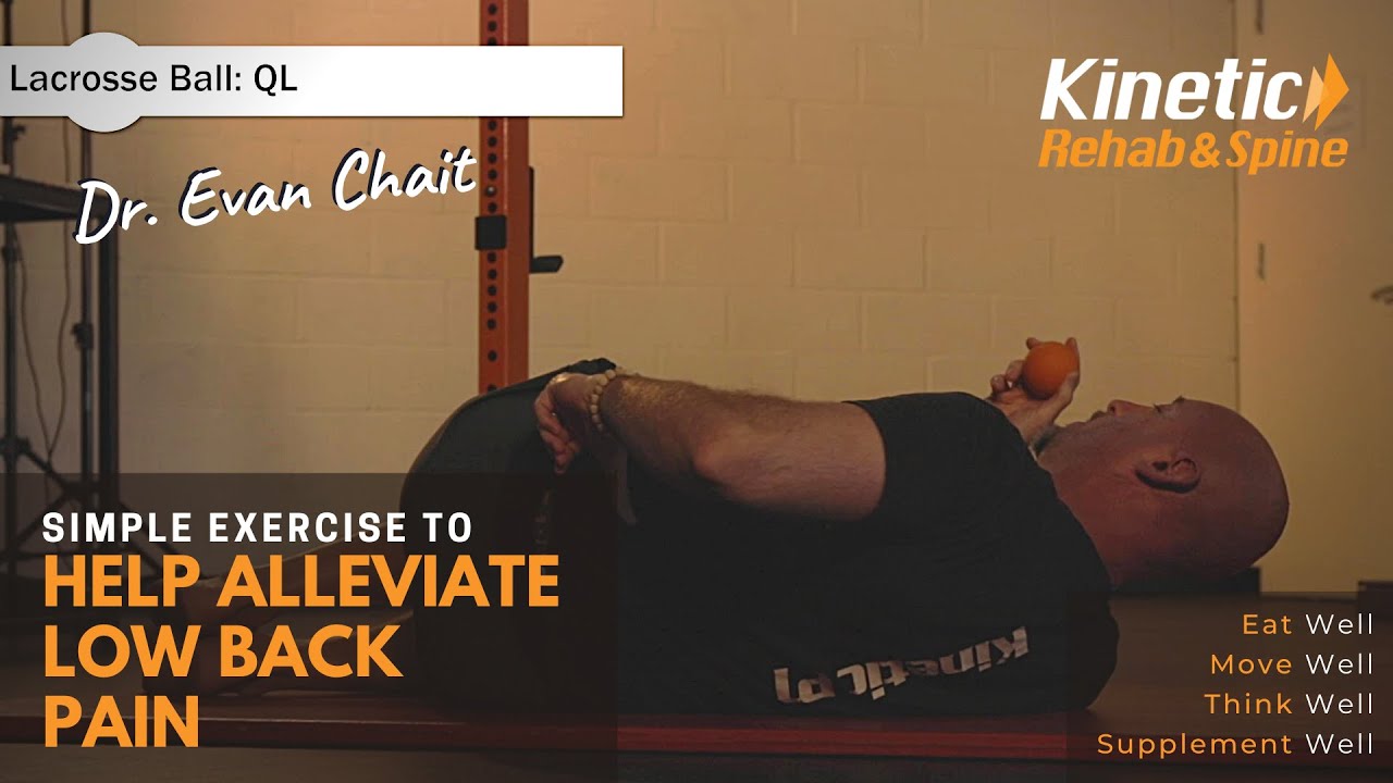 How To Massage The QL With A Lacrosse Ball - Quick Pain Relief | KineticRehabSpine.com