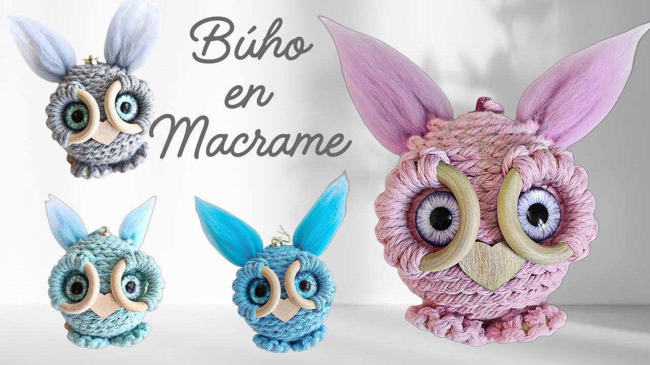 Como Hacer Buho de Macrame Paso a Paso | DIY Adorno navideño Fácil How to Make a  Macrame Owl
