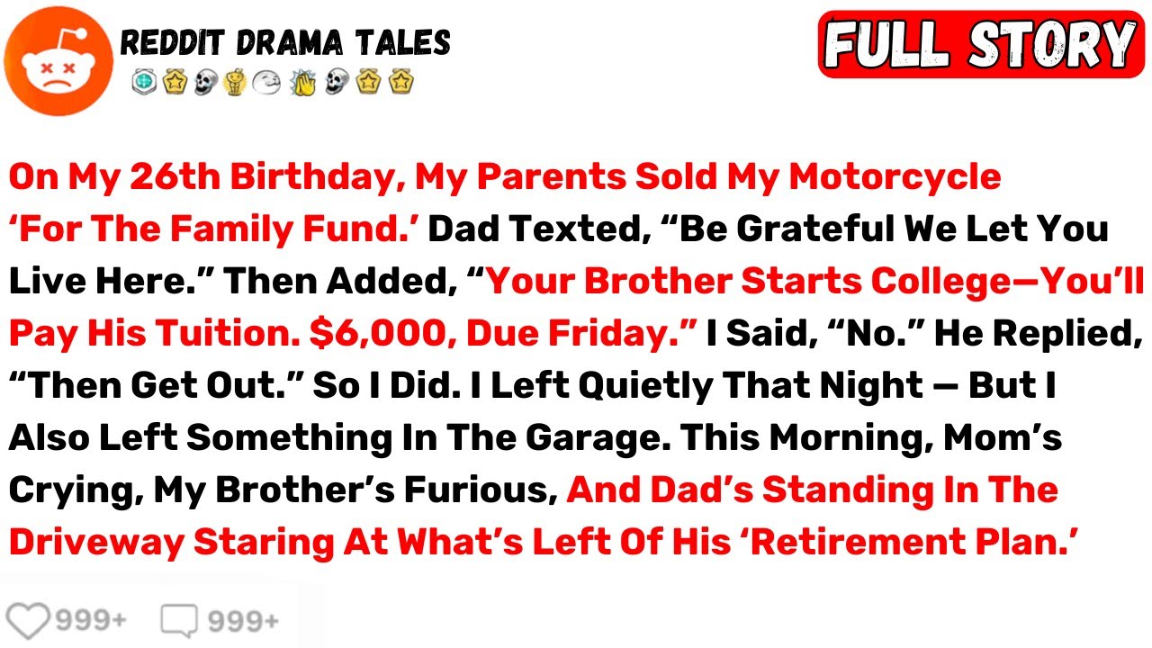 On My 26th Birthday, My Parents Sold My Motorcycle ‘For The Family Fund... - Best Reddit Stories