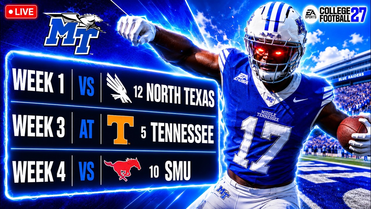 MTSU DYNASTY! OUR HARDEST SCHEDULE YET! College Football 27 #