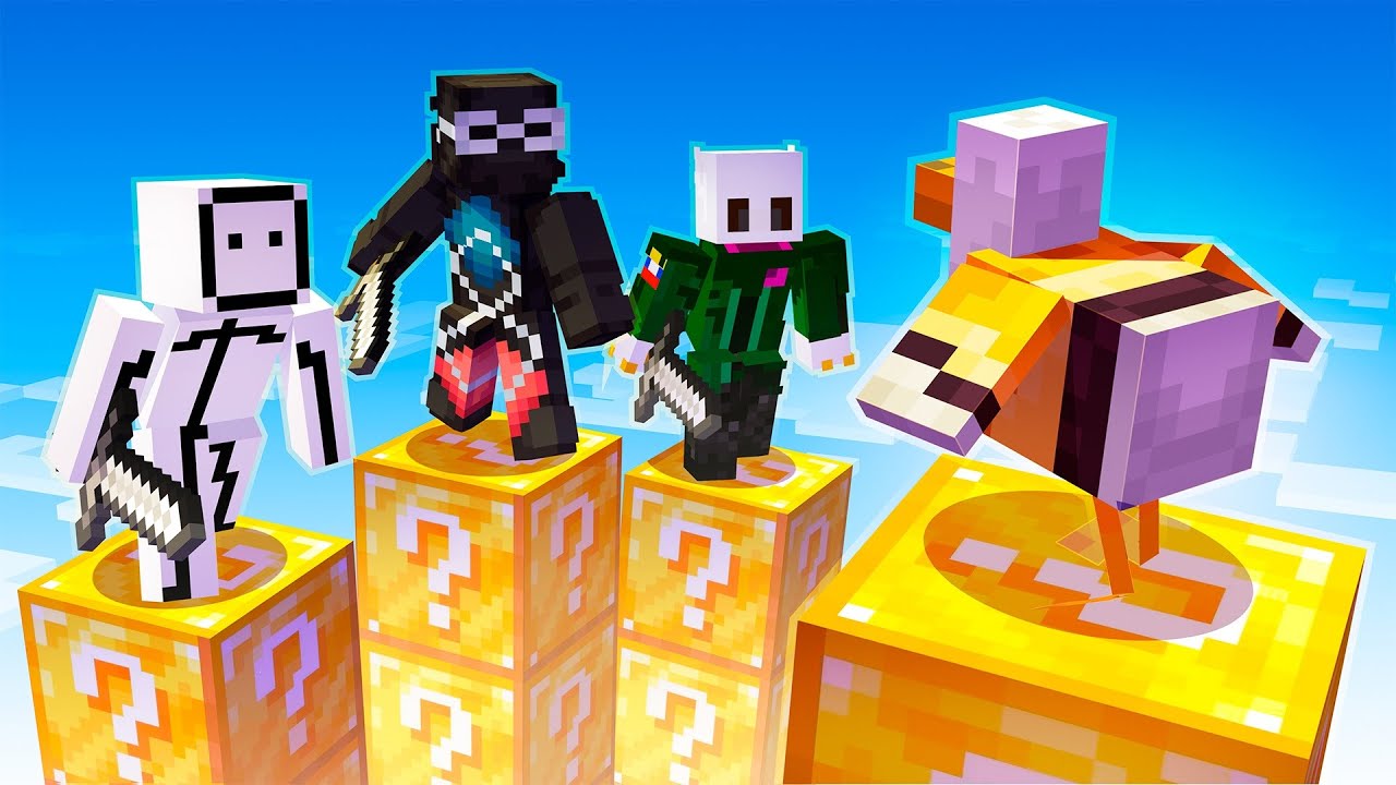 We FACE OFF in PILLARS of LUCKY BLOCKS EXTREME