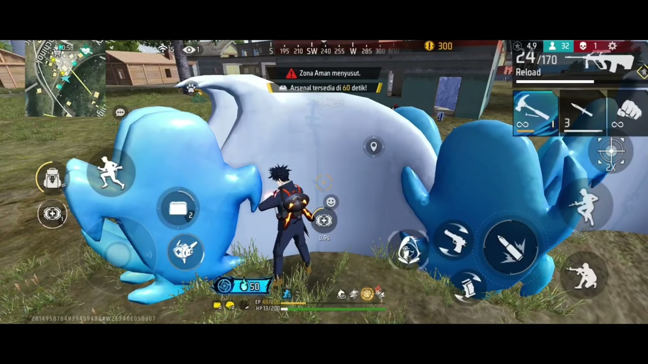 Review bundle terbaru FREE FIRE, bundle kolab jujutsu kaisen Megumisan guys 😋😋😋