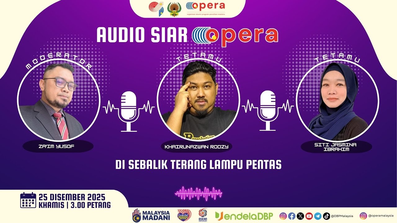𝗔𝘂𝗱𝗶𝗼 𝗦𝗶𝗮𝗿 𝗢𝗣𝗘𝗥𝗔: 𝗗𝗶 𝗦𝗲𝗯𝗮𝗹𝗶𝗸 𝗧𝗲𝗿𝗮𝗻𝗴 𝗟𝗮𝗺𝗽𝘂 𝗣𝗲𝗻𝘁𝗮𝘀
