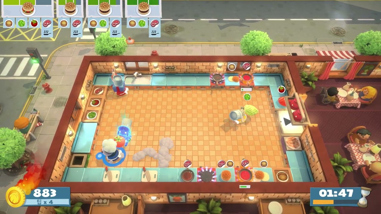 Overcooked! All You Can Eat 1-6 4 Stars (4-player)