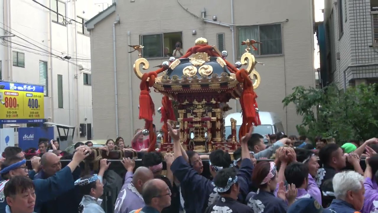 20240526石浜神社１３００年　ご本社神輿お宮入り