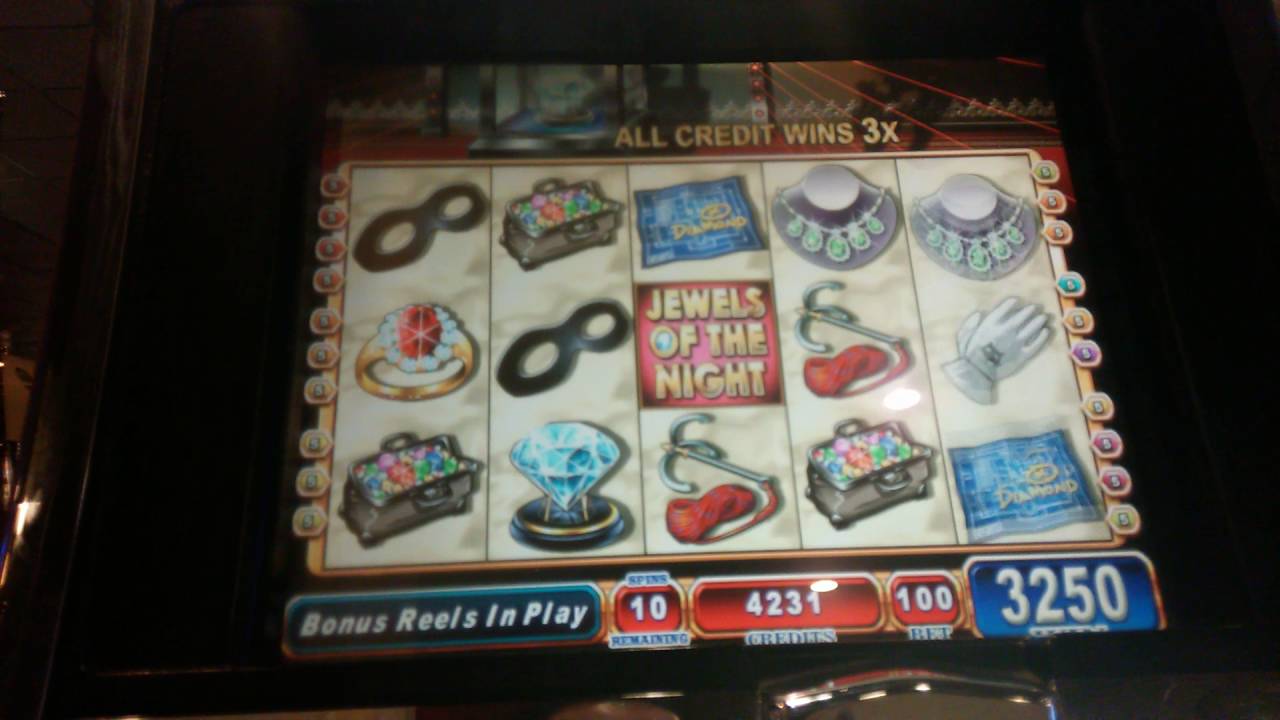 Jewels of the night $1 max bet bonus round 20 free spins #tbt Red Garter Wendover