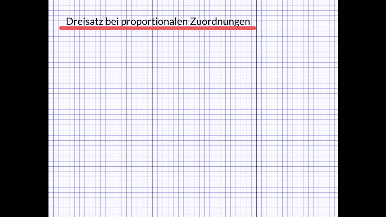 Dreisatz bei proportionalen Zuordnungen (g&uuml;nstige Zwischenwerte)