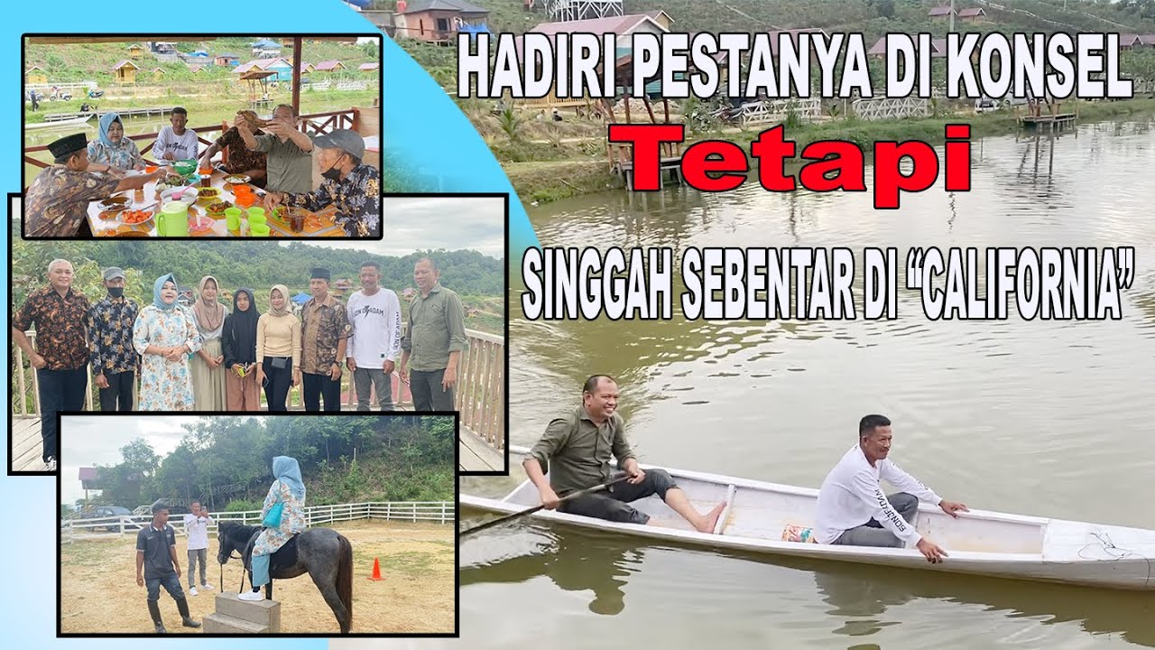 MENGHADIRI ACARA KELUARGA DI KONSEL PULANGNYA SINGGAH DI AGROWISATA 
