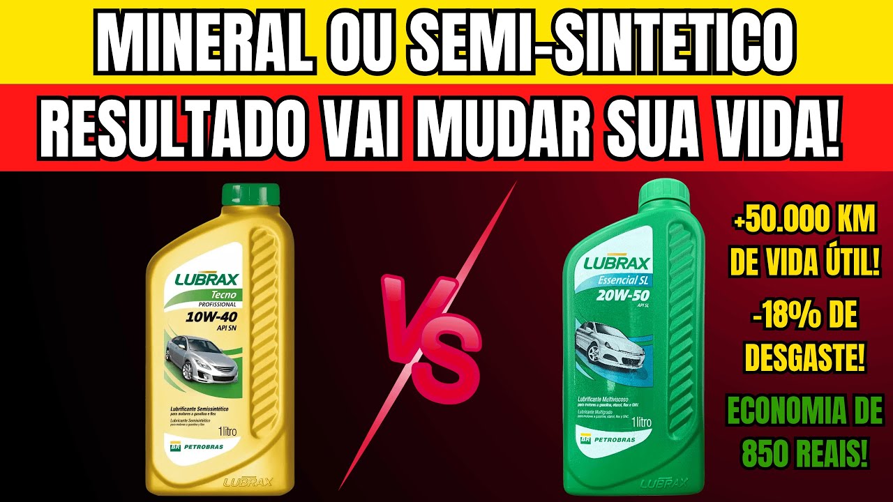 ÓLEO MINERAL VS. SEMI-SINTÉTICO: O TESTE DEFINITIVO QUE MECÂNICOS ESCONDEM!