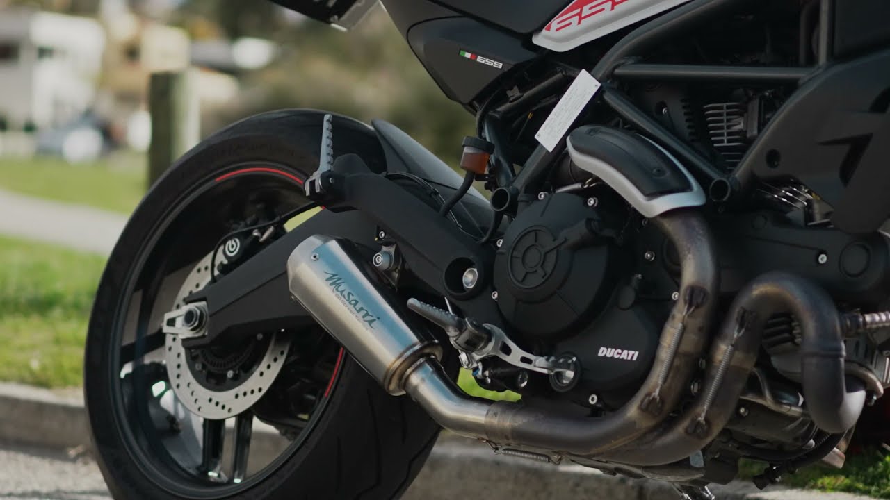 Ducati Monster 659 ABS 2017 2021   Musarri GP Street with Sport Baffle - Australia