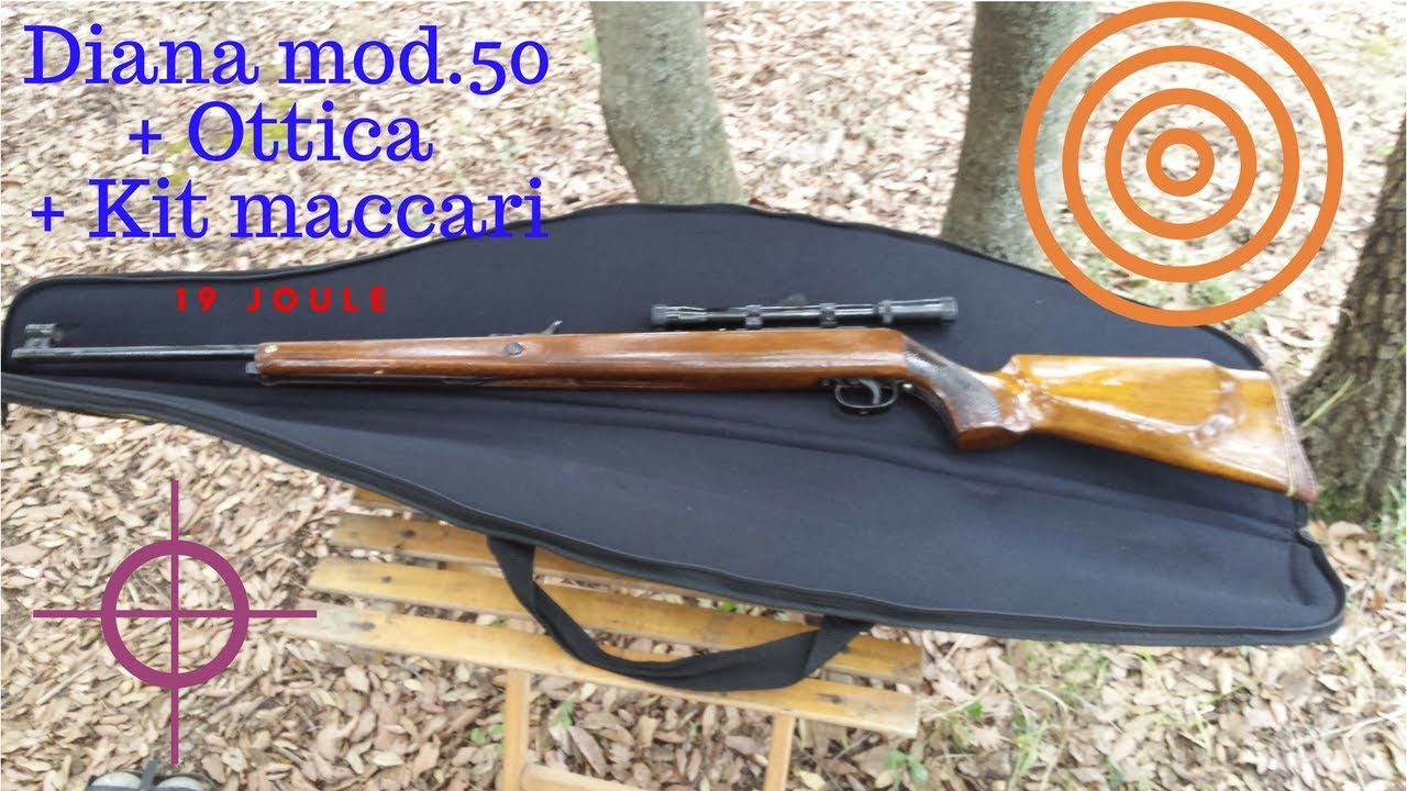 ➤ Carabina diana mod.50 + ottica + kit maccari 19 joule 🌟