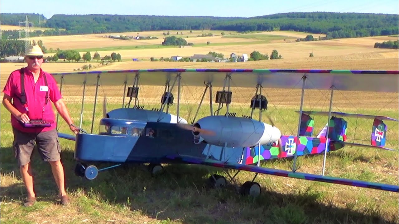 BIGGEST 10,6 m 4 Engined WW1 Bomber Model ZEPPELIN STAAKEN R.VI