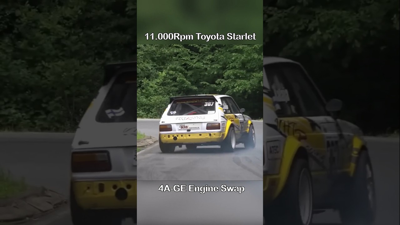11.000Rpm 4A-GE like Bunta in Initial D Starlet KP62🔥