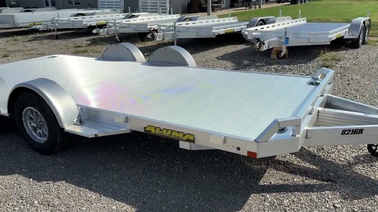Aluma 8216R Aluminum Car Hauler Trailer