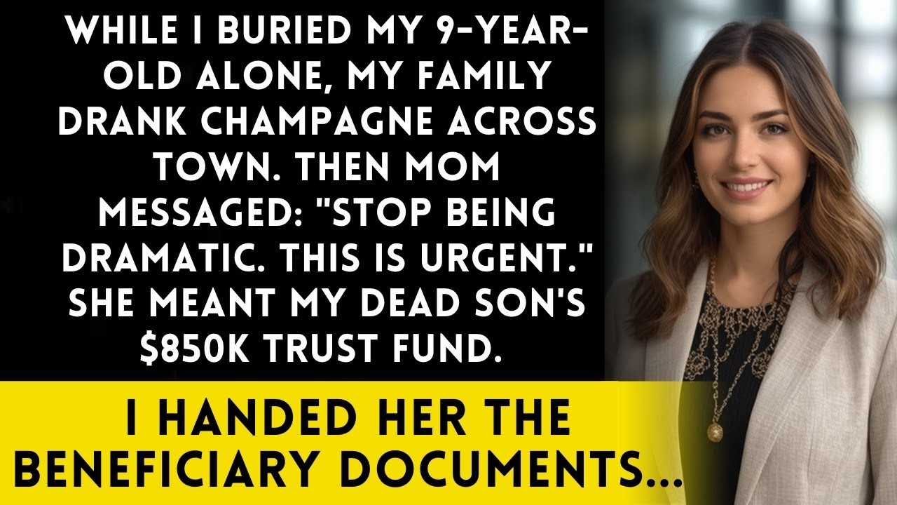 My Parents Skipped My Son's Funeral—Then Demanded His 850K Trust Fund for My Sister's Wedding