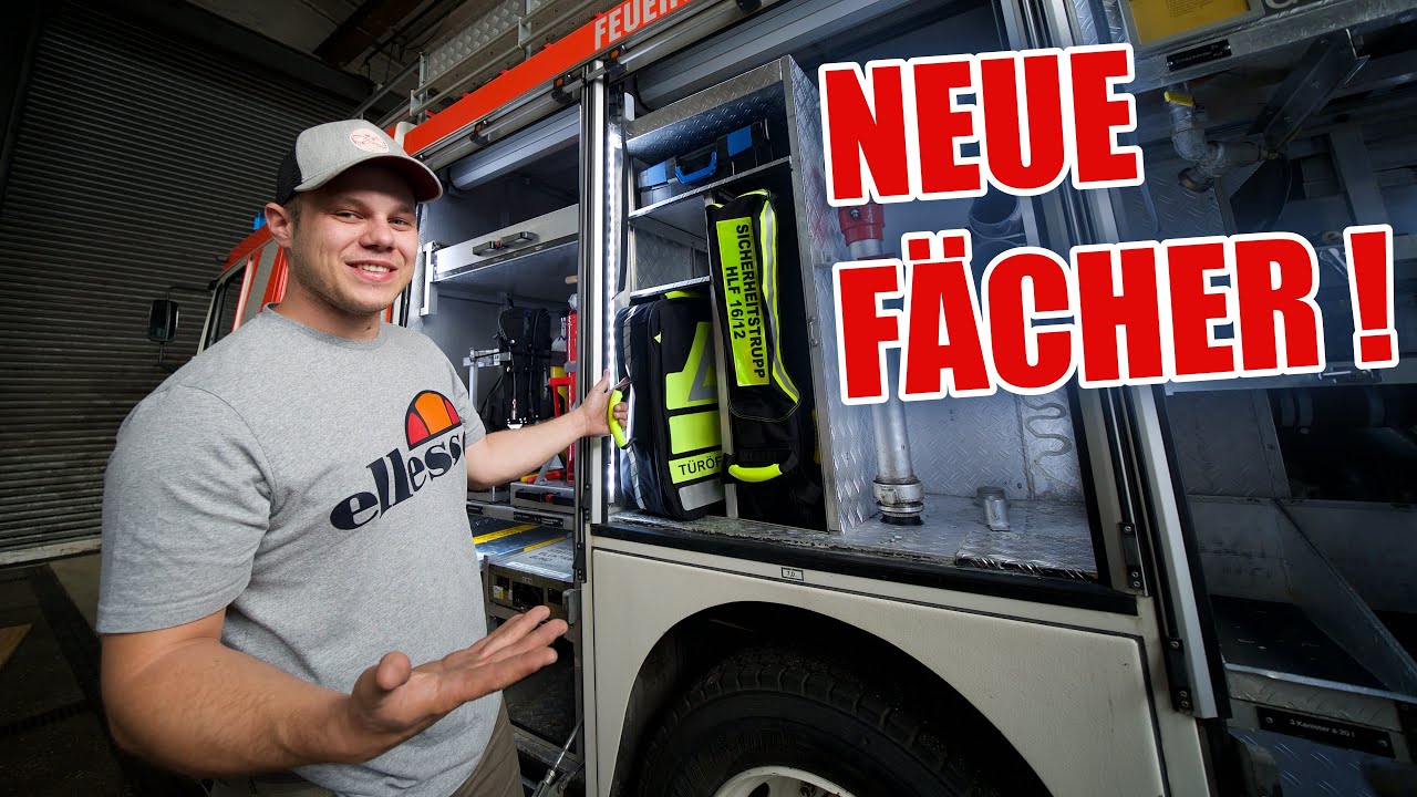 SICHERHEITSTRUPP UND TÜRÖFFNUNG 👩🏼‍🚒🚒 Neue Fächer im HLF16 🔥 | ItsMarvin