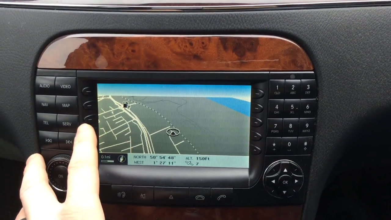 Mercedes W220 S Class S320 cdi Comand Sat nav Stereo user guide walk through