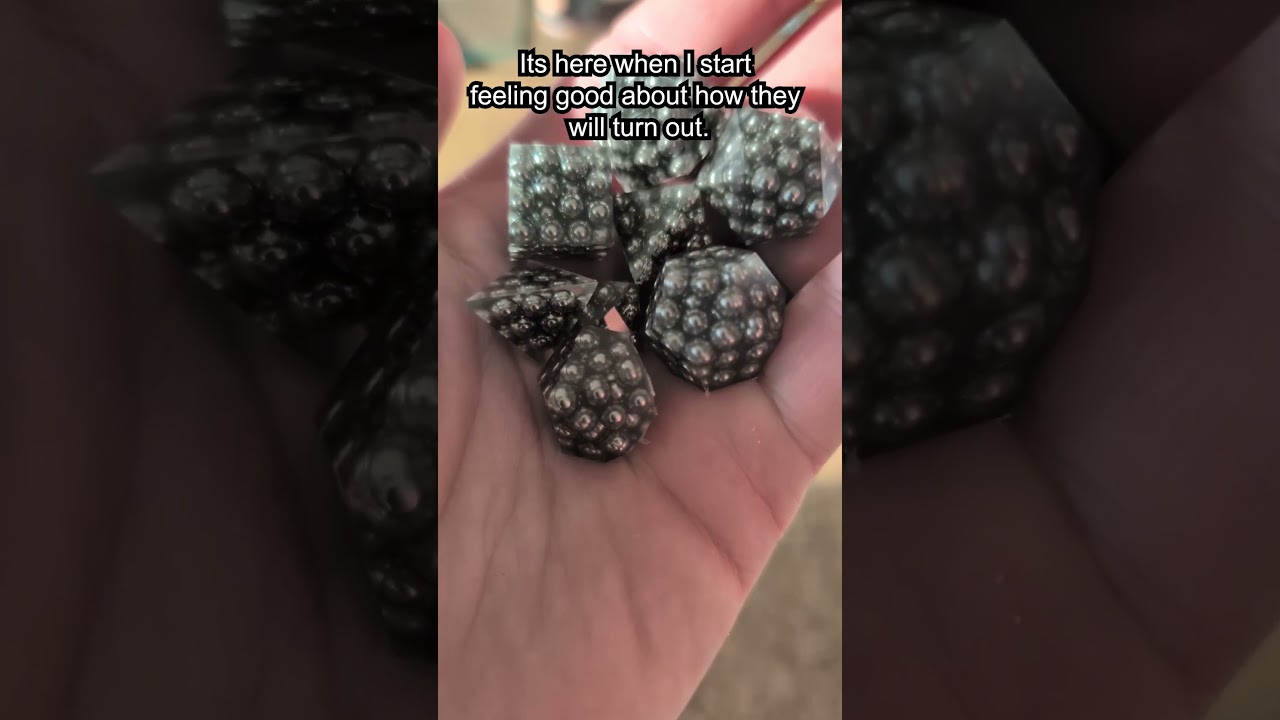 Ball Bearing Dice Pour?  #dicemaking #dnddice #handmadedice #resin #dicemolds #dnd #d20dice #rpgdice