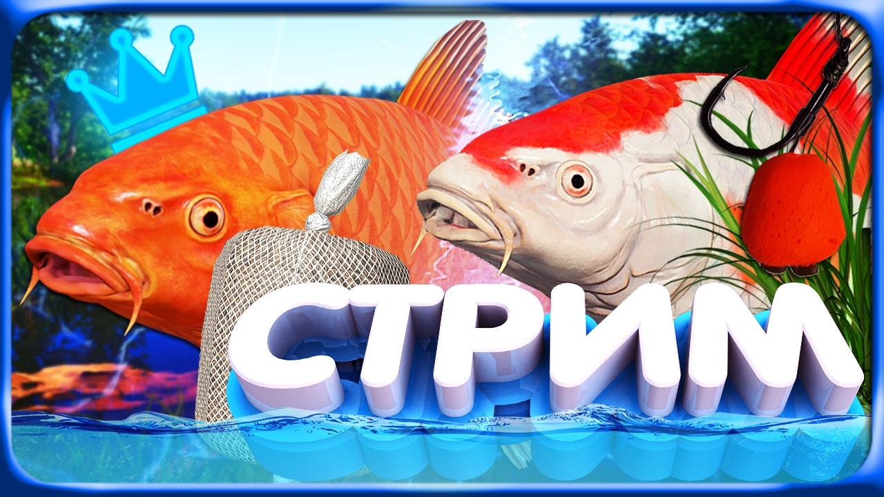 РР4 СТРИМ • ТРОФЕЙНЫЙ ВЫСЕД КАРПОВ КОИ с НОВЫМИ ВЕНГАМИ 6000 на МЕДНОМ ОЗЕРЕ!