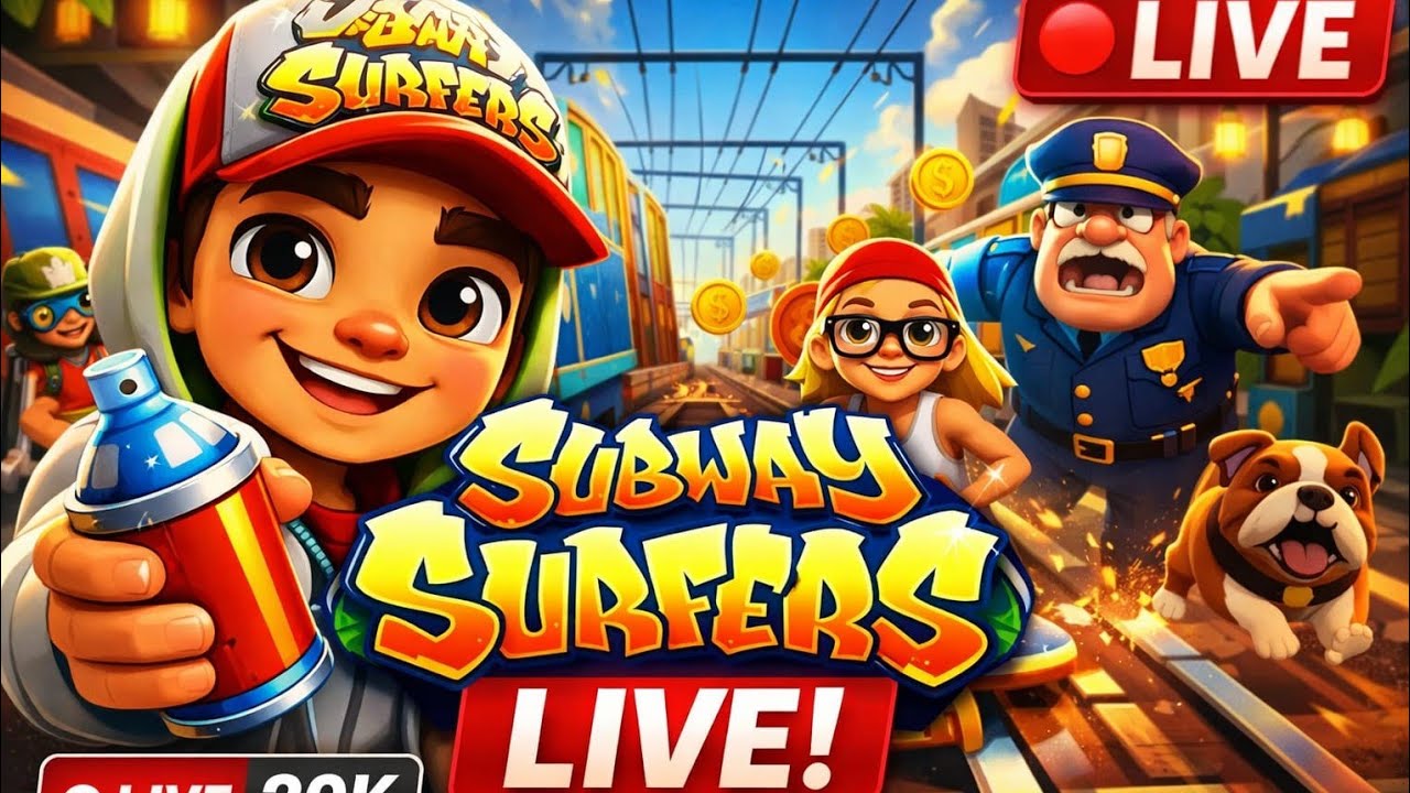 SUBWAY SURFERS LIVE #viral#virallive#subwaysurfer#livesubwaysurfergaming#shortfeedlive#gaminglive