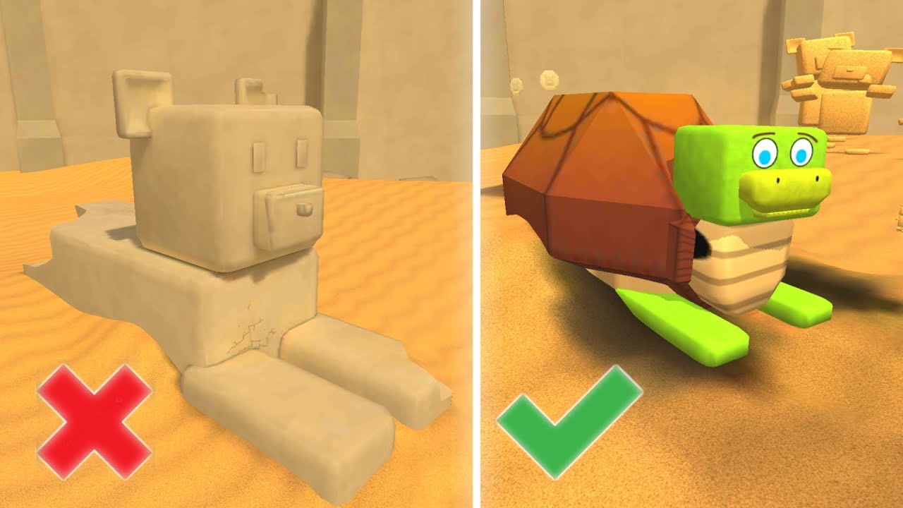 Stone Turtle to Real Turtle Transformation! | Super Bear Adventure