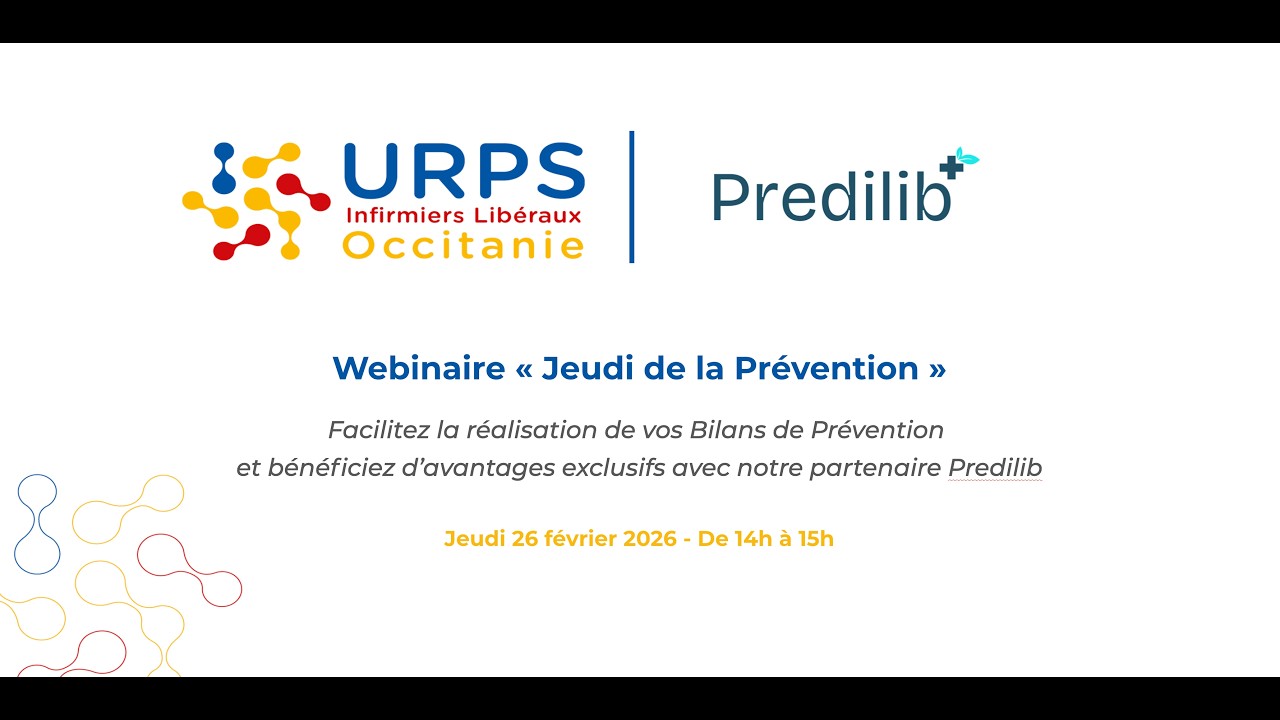 Webinaire Jeudi de la Prevention URPS ILO avec Predilib