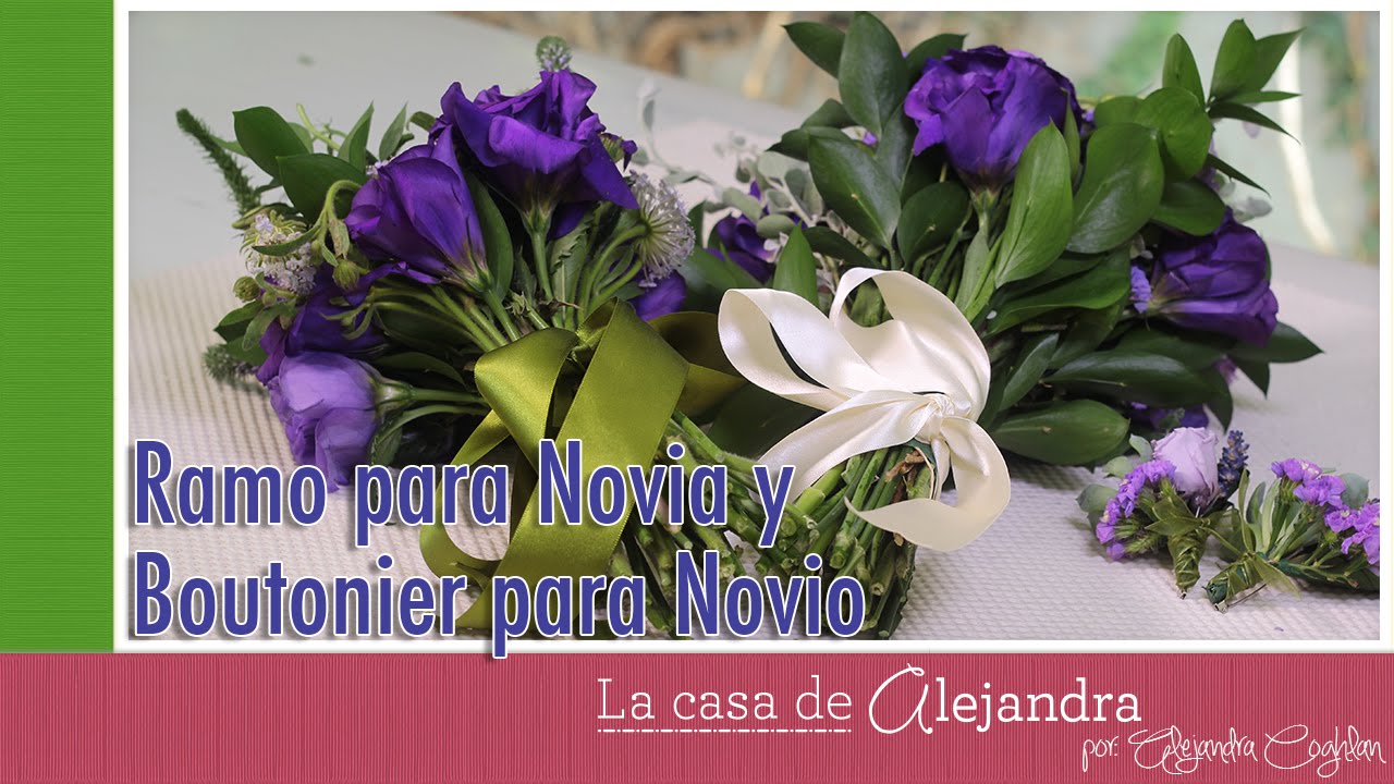 Ramo para Novia y Boutonier para Novio DIY Alejandra Coghlan