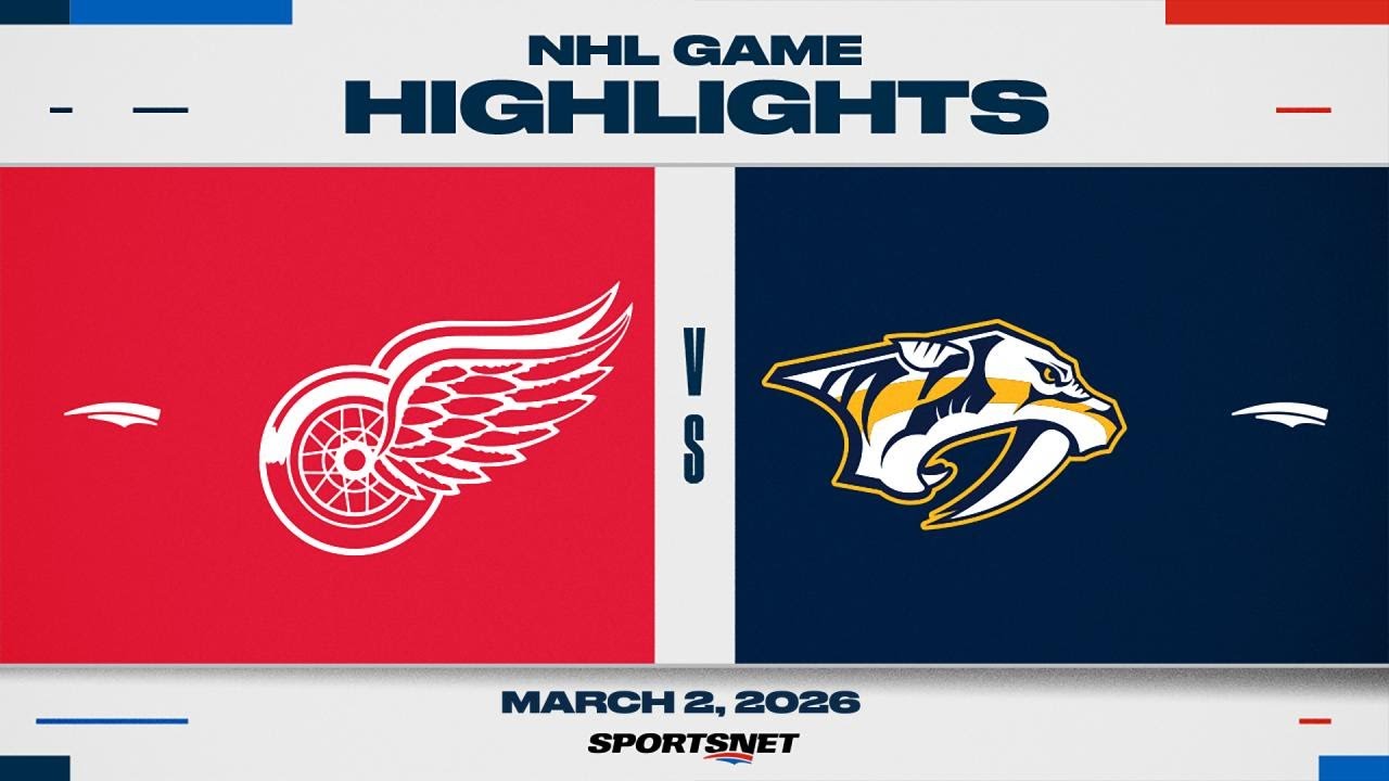 NHL Highlights | Red Wings vs. Predators - March 2, 2026
