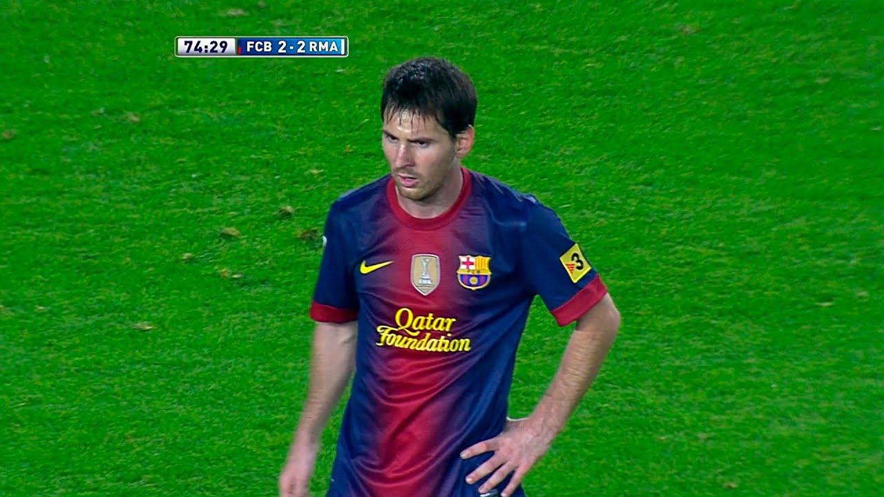 Messi Magnificent Free Kick vs Real Madrid (Home) 2012-13 English Commentary HD 1080i