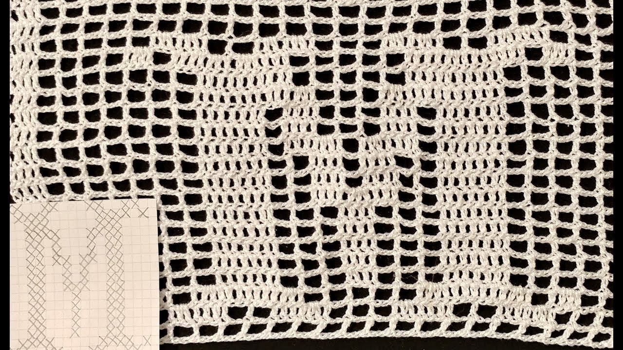 Filet Crochet Letter M