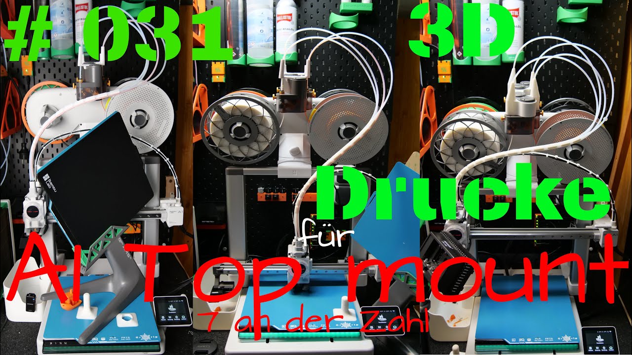 #31 3D Drucke für den  BambuLab A1 AMS lite Top Mount #3dprinting #timelapse #bambulab
