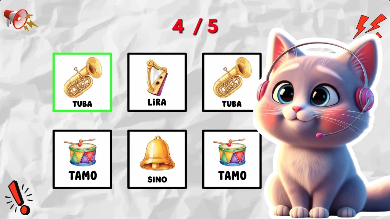 Instrumentos na Batida 🥁 | LIRA, SINO, TAMO, TUBA | Brincria Kids