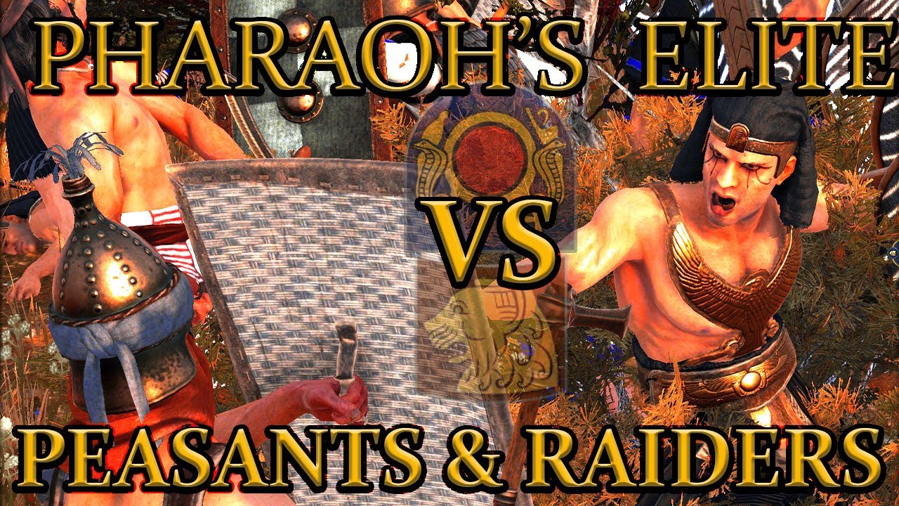 PHARAOH MULTIPLAYER : PHARAOH'S SPEC OPS vs peasants & raiders! Who wins ?